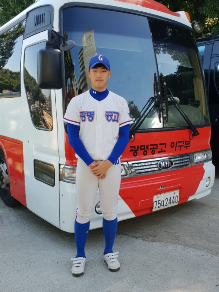 광명공고 야구부 최원준,  두산 베어스 신인드래프트 지명