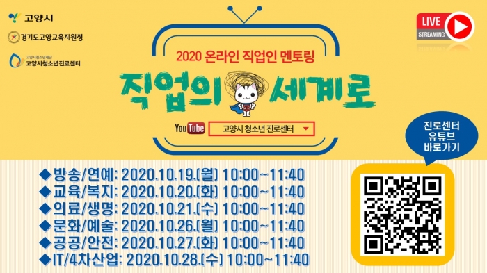 고양시 청소년진로센터, 직업인 멘토링