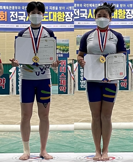안산시청 김은별ㆍ김다혜, 시·도장사씨름 여자부 정상