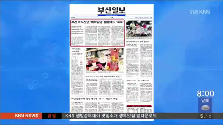 부산일보- 부산의 화학공업 지역 산업분야에서 효자 노릇