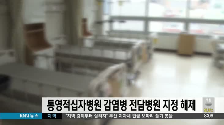 통영적십자병원 감염병 전담병원 지정 해제