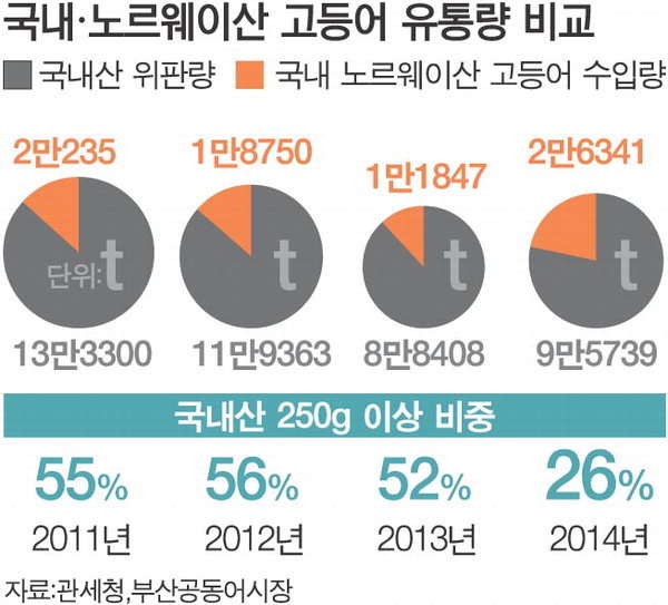 입맛의 배신…국산 고등어 위기
