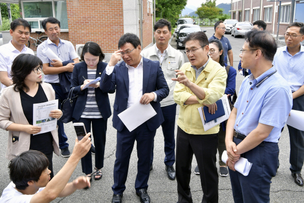양산시 녹조발생 낙동강 취수장 긴급 점검