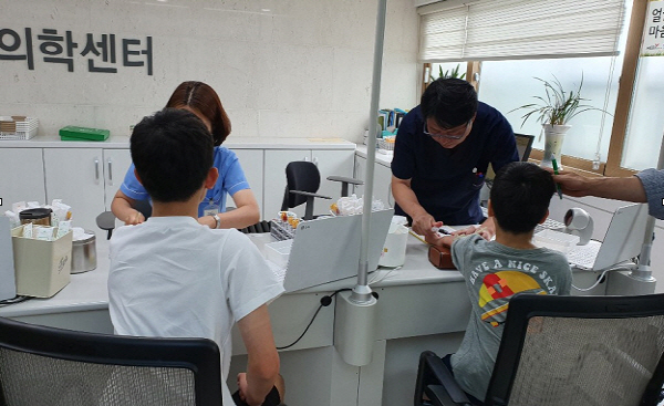 건협 부산검진센터, 은혜의집 사회공헌 건강검진 실시
