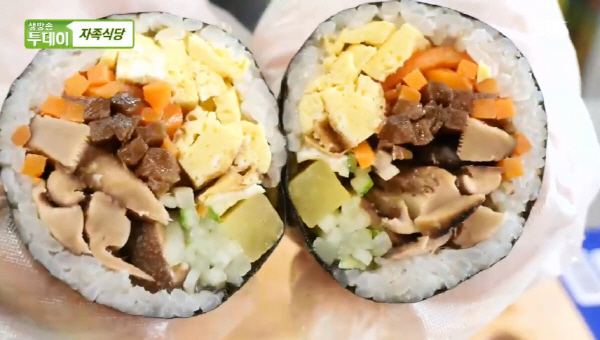 부여 자족식당 표고김밥, 한 줄만 먹어도 든든…150줄 한정 판매