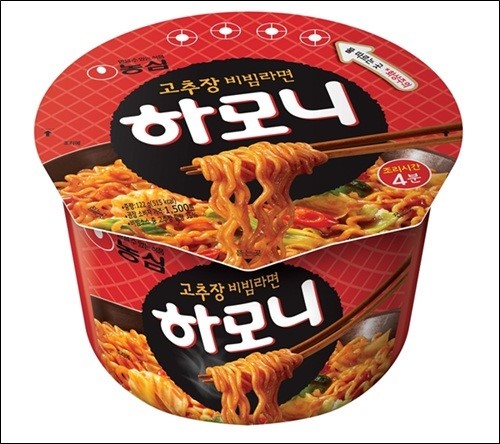 농심, 비빔용기면 하모니 50만개 판매 돌풍