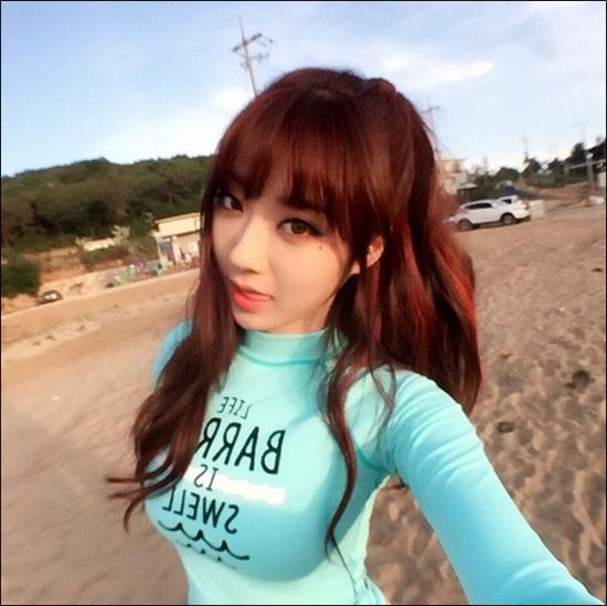 나인뮤지스 경리, 꽉 끼는 옷 입어도 빛이나