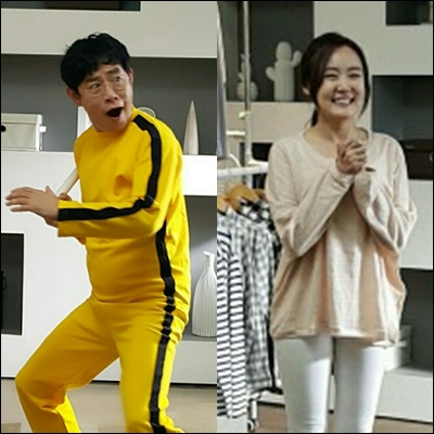 이경규-예림 부녀 광고촬영 포착, 이소룡 완벽 풀세팅