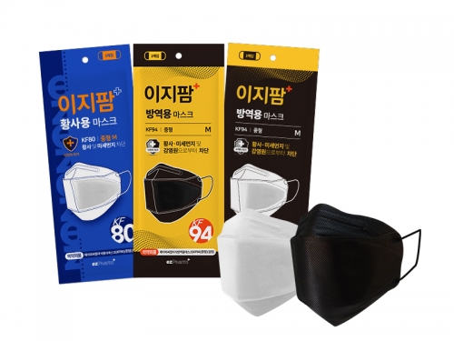 제이피씨 이지팜 마스크 KF94, KF80 중형 사이즈 신제품 출시