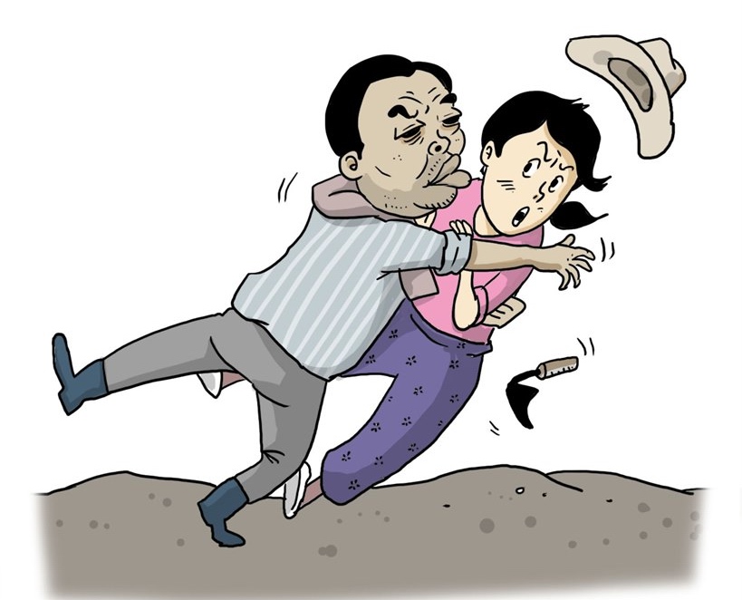 한 번 안아보자 농민이 농활 여대생 추행