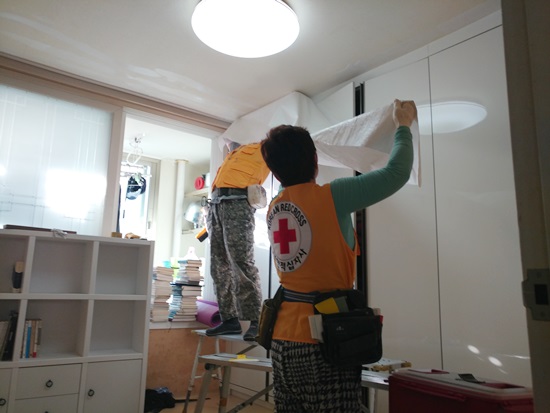 한라곰두리 적십자봉사회, 장애인 가정 집수리 봉사활동