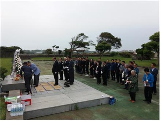 대정읍 허창옥, 백조일손지묘 참배 시작으로 본격 선거전
