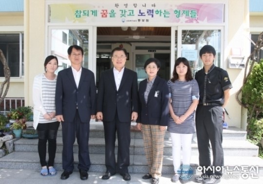 고영진 교육감, 추석 앞두고 ‘동보원’ 찾아