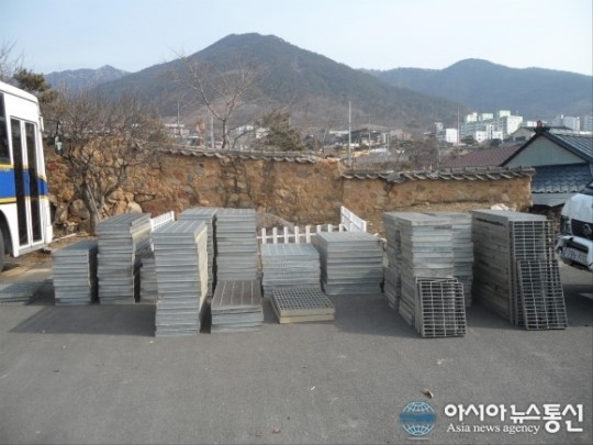 창녕서, 배수로 덮개 훔친 30대 검거