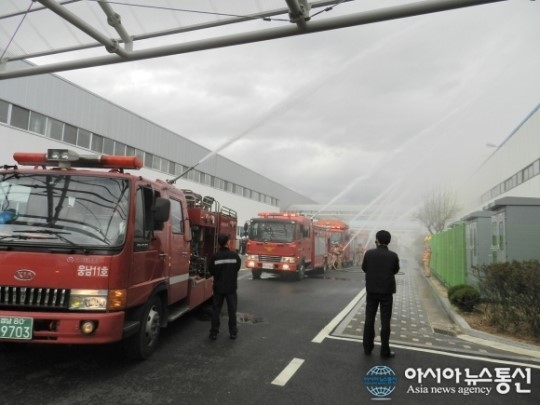 창원소방서, 현대위아와 합동소방훈련