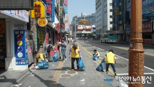 평택시 신평동, 주말 대청소 실시