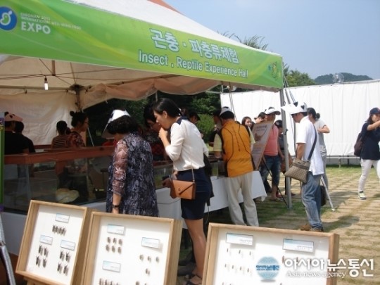 천안식품엑스포, 곤총체험관 어린이와 학부모 관심