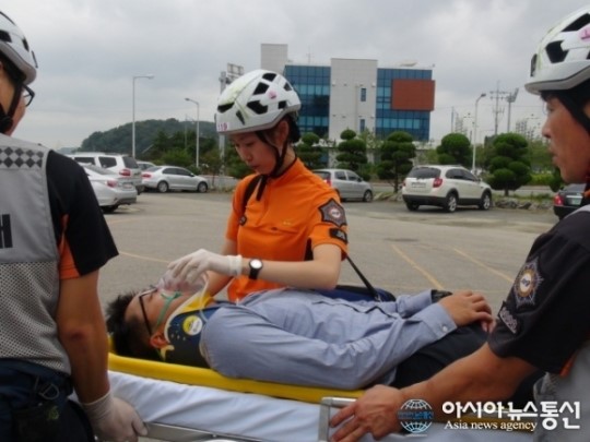 군산소방서, 소방사 신임교육과정 구급차 동승실습