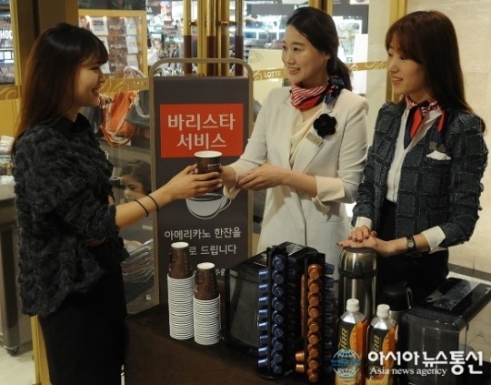롯데百 대구점, 바겐세일 기간 웨이팅 푸드.바리스타 서비스 시행