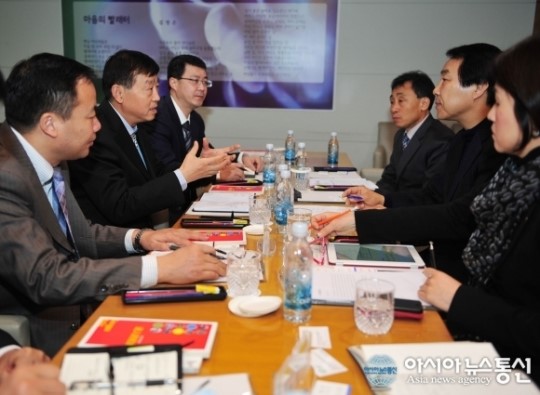 中 상해시 민행구 대표단 송파구 방문