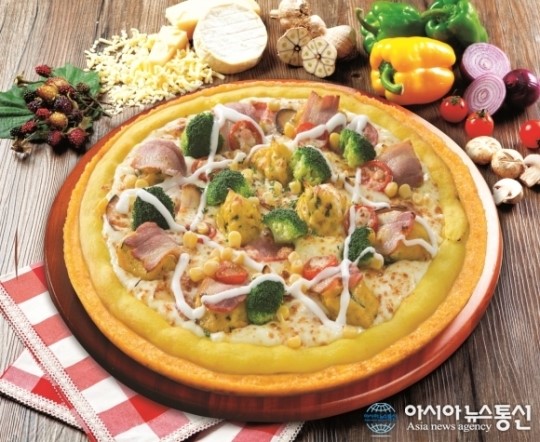 뽕뜨락피자, 뽕잎쌀 도우로 맛+영양 ↑