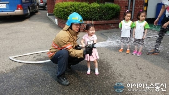 인천중부소방서, 현대제철어린이집 대상 119소방안전 체험