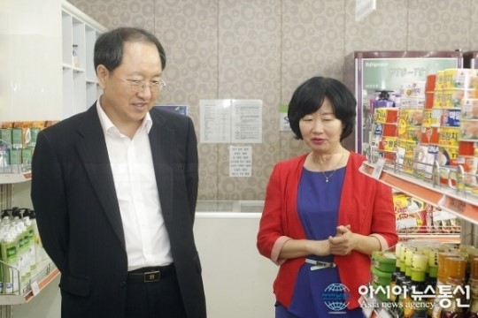 류순현 대정 행정부시장, 푸드마켓 찿아