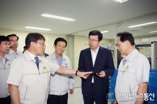 공재광 평택시장,  ㈜우리산업 찾아 간담회 가져