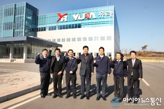 공재광 평택시장, ㈜유라코퍼레이션 방문