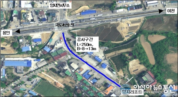 용인시, 양지사거리 도로개선공사 착공