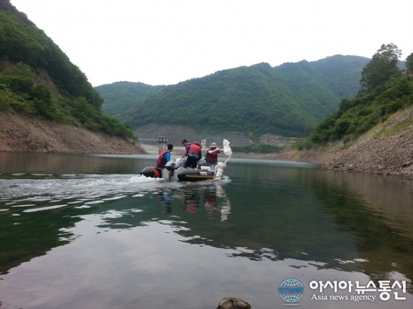 농어촌공사 청송영양지사, 수질 오염 사고 방제훈련 실시