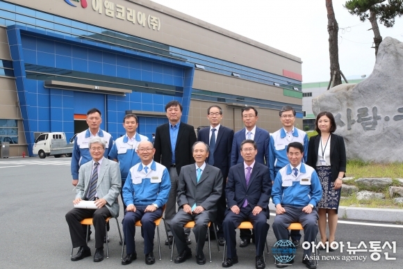 박재규 경남대 총장, 이엠코리아주식회사 방문