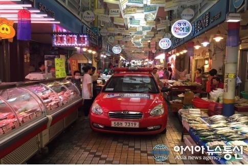 아산소방서, 소방통로확보 훈련