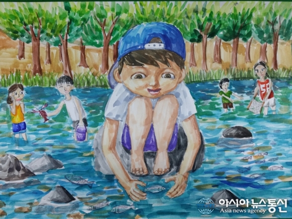 나여원·윤송희양 물 사랑 그림공모전서 ‘대상’