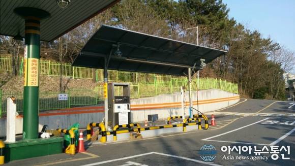 진주 진양호 인근 천연가스충전소 불법건축 도마위