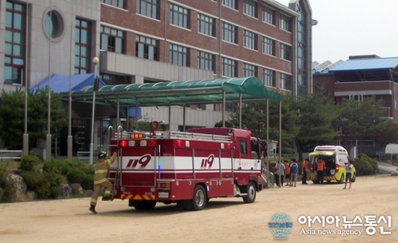 제천소방서-신백초, ‘공공기관 합동소방훈련’ 실시