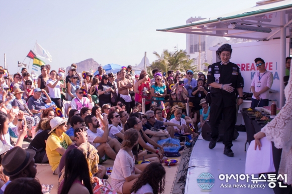 브라질 리우서 김밥체험행사 열려