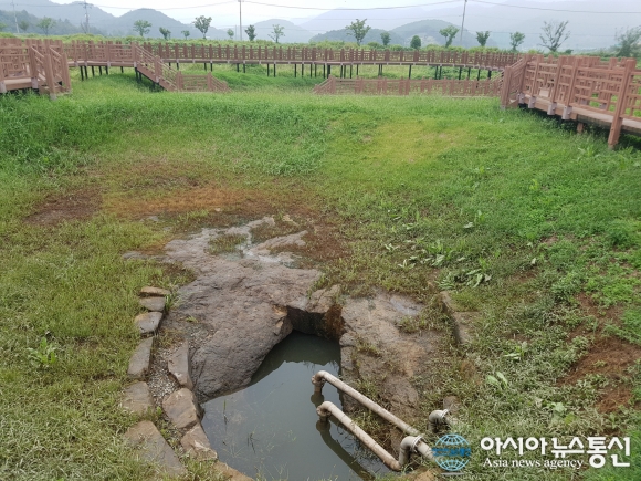 밀양 수산제 복원공사, 예산확보 복원공사 순조