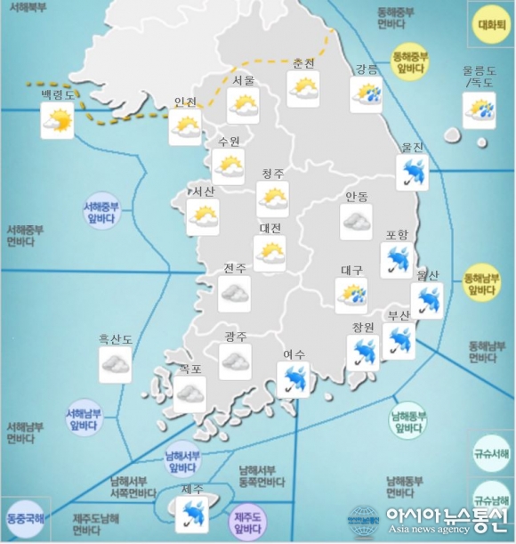 (12일 날씨) 대전·세종·충남, 곳곳 소나기… 출근길 우산 챙기세요!