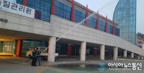 청양군 군민체육관 소방훈련으로 화재발생 대응능력 제고