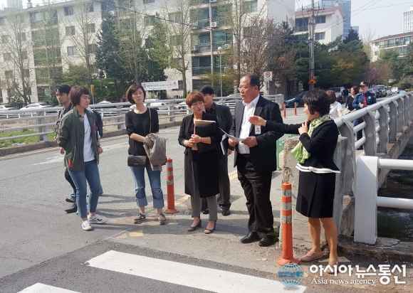 성산구, 외동초등학교 주변 교통안전시설물 점검