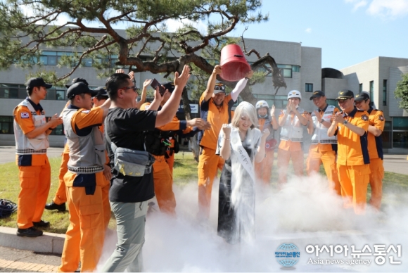소방관 GO 챌린지, 화물 지입차전문 운수회사 (주)에이치앤 상민통운·가수 이제나가 함께 응원합니다
