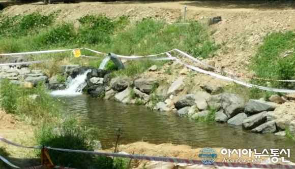 한국농어촌공사 화성·수원지사, 군포 반월저수지에 팔당댐 원수 공급