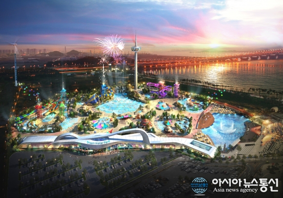 K-water (주)드림엔터테인먼트,아라뱃길 아라빛섬 개발 사업협약 체결!