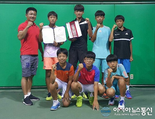 청주 수곡중, 제43회 대통령기전국테니스대회 3위