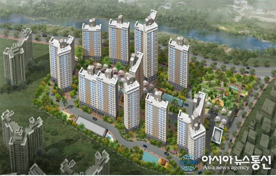 양우 아파트 조감도