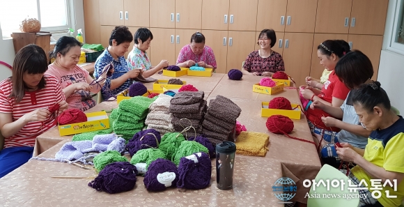 노숙인재활시설 자강의집, 사랑의 목도리 전달