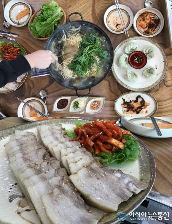 아름다운 섬 풍경 속 봄철 미각 자극, 안면도 맛집 탐방 전통딴뚝칼국수