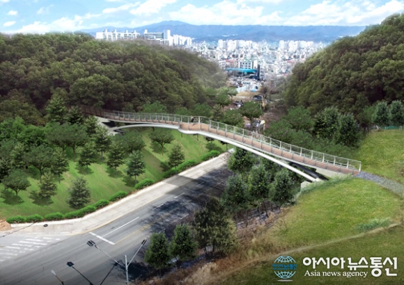 천안시, ‘단절’된 봉서산 구름다리로 잇는다