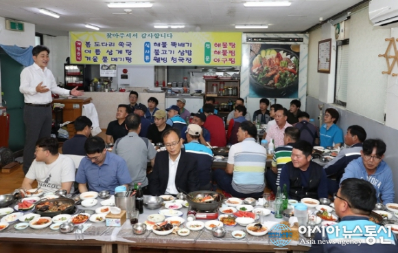 백두현 고성군수, 환경미화원 간담회 가져